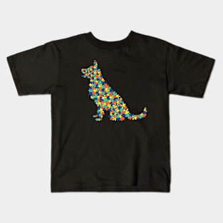 Autism Awareness For Dog Lovers Kids T-Shirt